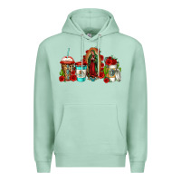 Seafoam lady of guadalupe coffee Premium Hoodie - Jasminsmagicworld