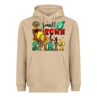 Mushroom small town big spirit softball Heavyweight Hoodie - Zillion Design Studio