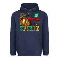 Navy small town big spirit softball Heavyweight Hoodie - Zillion Design Studio