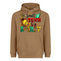 Toasted Coconut small town big spirit softball Heavyweight Hoodie - Zillion Design Studio