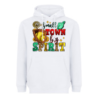 White small town big spirit softball Heavyweight Hoodie - Zillion Design Studio