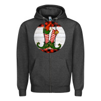 Charcoal Heather Elf Shoes Zipper Hoodie - RanaPortraitStore