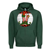 Sports Green Elf Shoes Zipper Hoodie - RanaPortraitStore