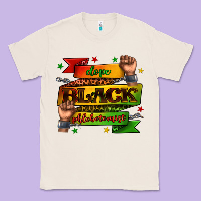 Dope Black Phlebotomist Juneteenth Classic Tee Designed By Texasbilliewilder