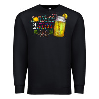 Black sunshine & sweet tea Premium Sweatshirt - CowhideDigitalArt