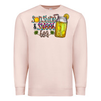 Pale Pink sunshine & sweet tea Premium Sweatshirt - CowhideDigitalArt