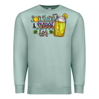 Seafoam sunshine & sweet tea Premium Sweatshirt - CowhideDigitalArt