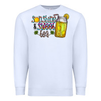 White sunshine & sweet tea Premium Sweatshirt - CowhideDigitalArt