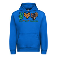 Cobalt peace love thanksgiving Urban Hoodie - Jasminsmagicworld
