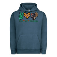 Pigment Midnight Navy peace love thanksgiving Urban Hoodie - Jasminsmagicworld