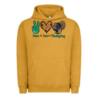 Pigment Peanut Butter peace love thanksgiving Urban Hoodie - Jasminsmagicworld