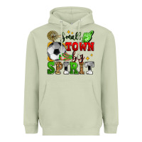 Matcha small town big spirit soccer Heavyweight Hoodie - Zillion Design Studio
