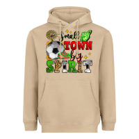 Mushroom small town big spirit soccer Heavyweight Hoodie - Zillion Design Studio
