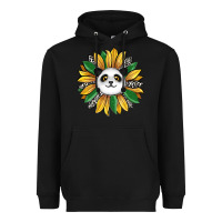 Black panda sunflower Heavyweight Hoodie - RanaPortraitStore
