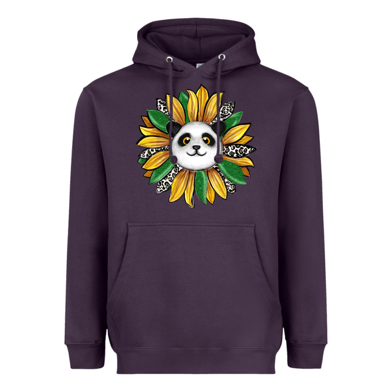 Panda Sunflower Heavyweight Hoodie by RanaPortraitStore | Teevron