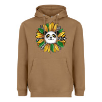 Toasted Coconut panda sunflower Heavyweight Hoodie - RanaPortraitStore