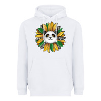 White panda sunflower Heavyweight Hoodie - RanaPortraitStore