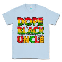 Dusty Blue dope black uncle with stars Classic Tee - texasbilliewilder