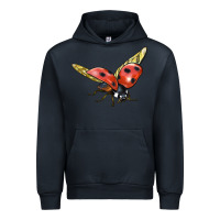 Navy Ladybug Flying Urban Hoodie - LillyAllenDesigns