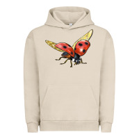 Pigment French Oak Ladybug Flying Urban Hoodie - LillyAllenDesigns