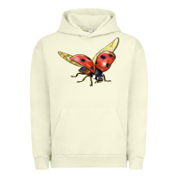Pigment Pistachio Ladybug Flying Urban Hoodie - LillyAllenDesigns