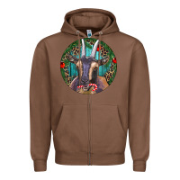 Chestnut Dark Goat Christmas Zipper Hoodie - RanaPortraitStore