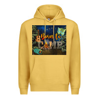 Antique Gold born to camp Premium Hoodie - NancyCooperArtShop