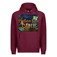 Burgundy born to camp Premium Hoodie - NancyCooperArtShop
