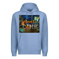 Colony Blue born to camp Premium Hoodie - NancyCooperArtShop