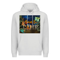 Dove Grey born to camp Premium Hoodie - NancyCooperArtShop