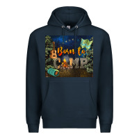 Navy born to camp Premium Hoodie - NancyCooperArtShop