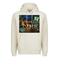Oatmeal Heather born to camp Premium Hoodie - NancyCooperArtShop