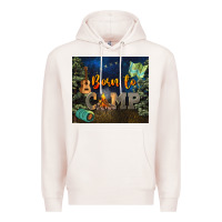 Pale Pink born to camp Premium Hoodie - NancyCooperArtShop