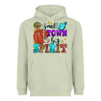 Matcha small town big spirit basketball Heavyweight Hoodie - Zillion Design Studio
