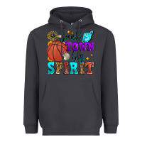 Smoke small town big spirit basketball Heavyweight Hoodie - Zillion Design Studio