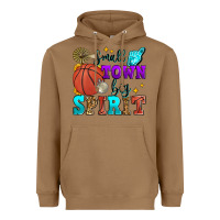 Toasted Coconut small town big spirit basketball Heavyweight Hoodie - Zillion Design Studio