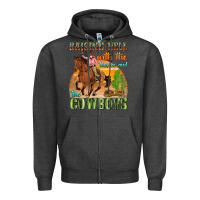 Charcoal Heather raising hell with the hippies and the cowboys Zipper Hoodie - texasbilliewilder