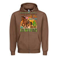 Chestnut raising hell with the hippies and the cowboys Zipper Hoodie - texasbilliewilder
