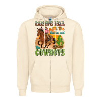 Sandshell raising hell with the hippies and the cowboys Zipper Hoodie - texasbilliewilder