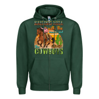 Sports Green raising hell with the hippies and the cowboys Zipper Hoodie - texasbilliewilder