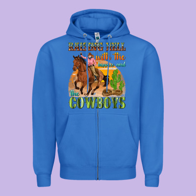 Zipper Hoodie raising hell with the hippies and the cowboys