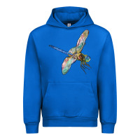 Cobalt Dragon Fly Urban Hoodie - LillyAllenDesigns
