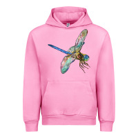 Fuchsia Pink Dragon Fly Urban Hoodie - LillyAllenDesigns