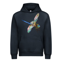 Navy Dragon Fly Urban Hoodie - LillyAllenDesigns