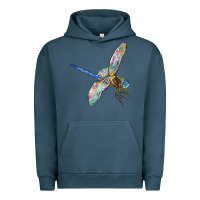 Pigment Midnight Navy Dragon Fly Urban Hoodie - LillyAllenDesigns