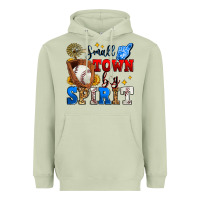 Matcha small town big spirit baseball Heavyweight Hoodie - Zillion Design Studio
