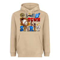 Mushroom small town big spirit baseball Heavyweight Hoodie - Zillion Design Studio