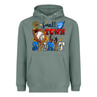 Sage small town big spirit baseball Heavyweight Hoodie - Zillion Design Studio