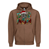Chestnut Christmas French Bulldog Mom Zipper Hoodie - RanaPortraitStore