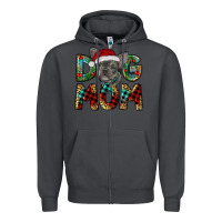 Smoke Christmas French Bulldog Mom Zipper Hoodie - RanaPortraitStore